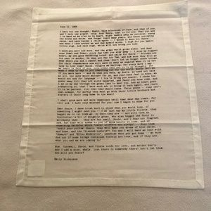 Sir/Madam Love Letter Napkins 100% Cotton Emily Dickinson